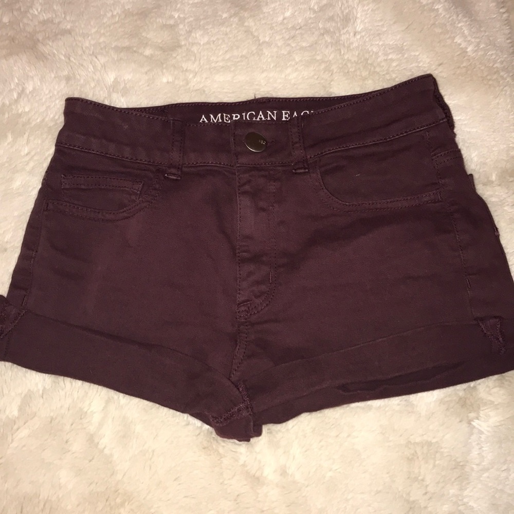 American Eagle Maroon Shorts